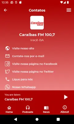 Caraíbas FM android App screenshot 0