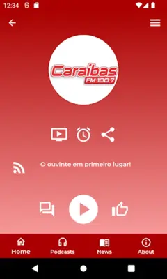 Caraíbas FM android App screenshot 2